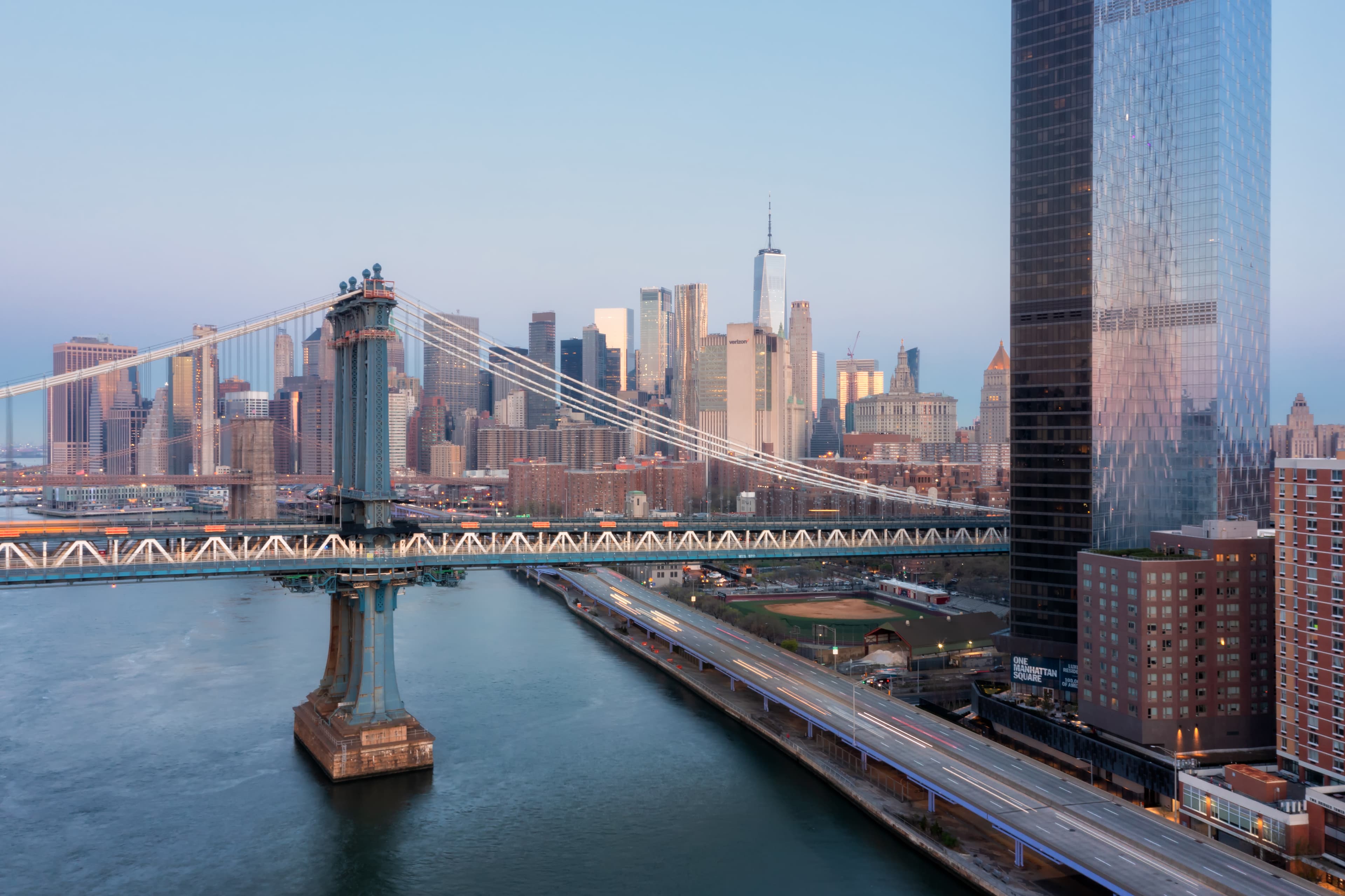 aerial photo · Downtown Brooklyn skyline