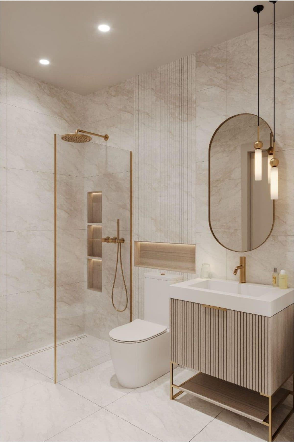 interior render · primary bath