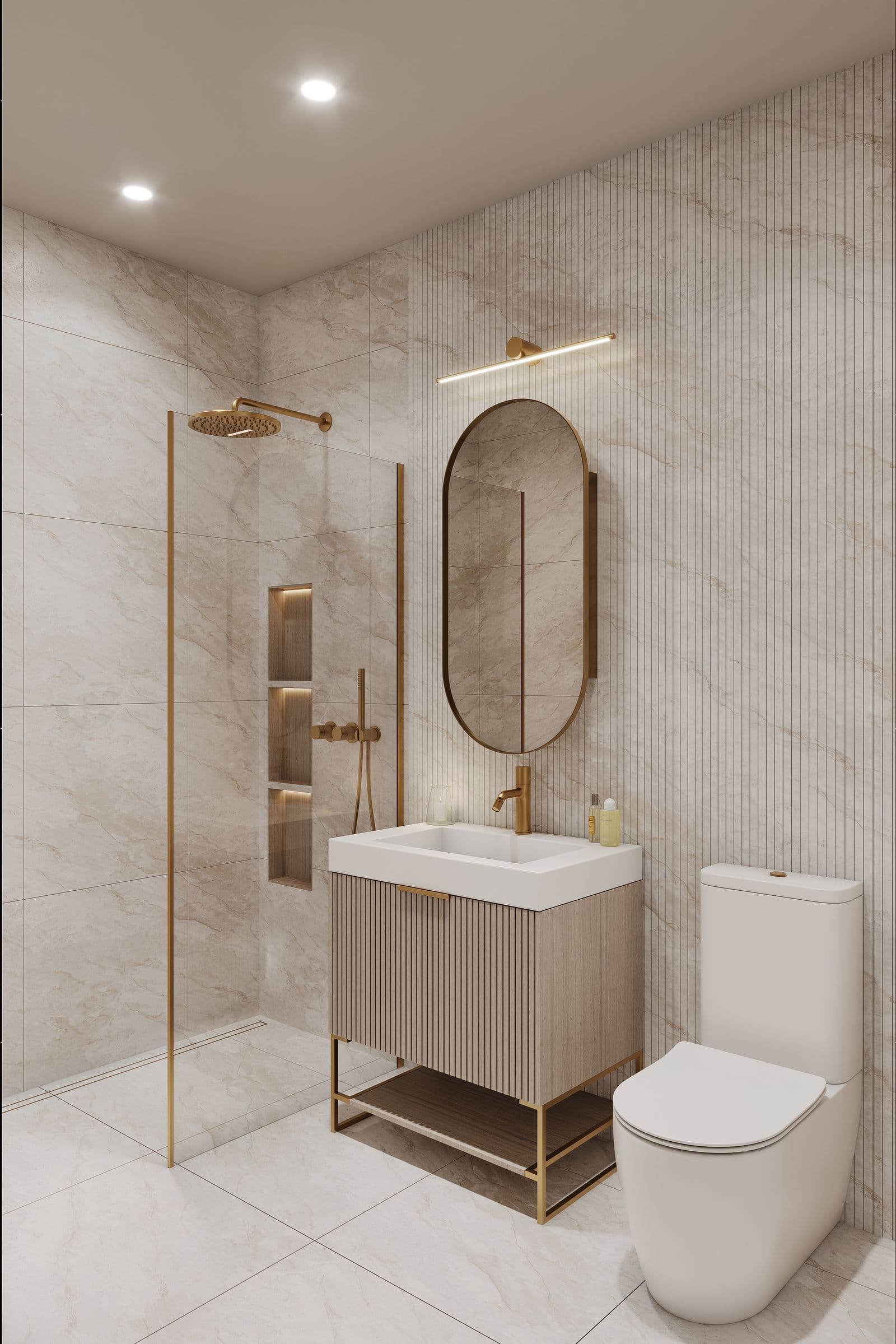 interior render · walk-in shower bath